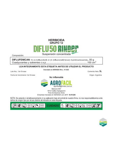 Producto Diflu 50 Rinder Imagen 1
