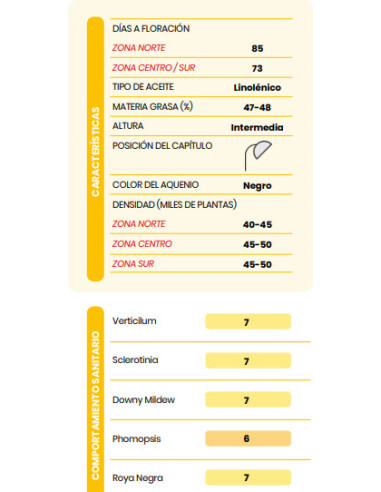 Producto Girasol BUCK 355 - Banda 1- CL Imagen 2