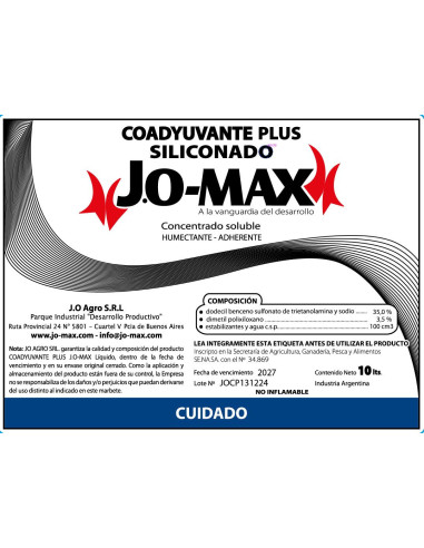 Producto Coadyudante Siliconado JO-MAX Imagen 2